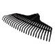 Medium leaf rake, black