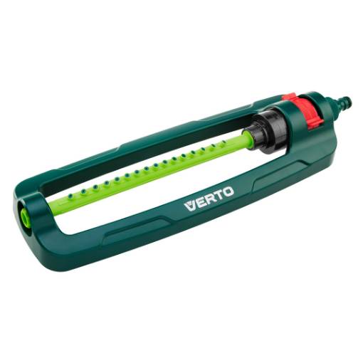Oscilating sprinkler, coverage up to 12 x 18 m, 16 nozzles, needle plug for nozzle cleaning