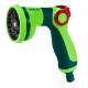 Pistol sprinkler, adjustable spray pattern
