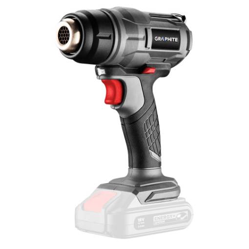 Cordless heat gun Energy+ 18V, Li-Ion, temperature range: 550°C, without battery