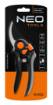By-pass secateurs 200 mm, range up to 18 mm, adjustable spacing