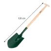 Pointed spade, wooden handle, "T" grip, American
