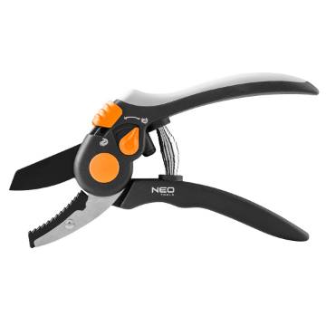 Anvil secateurs 200 mm, range up to 18 mm, adjustable spacing