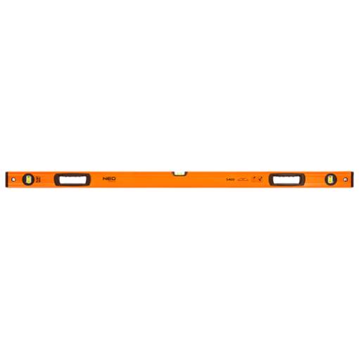 Aluminium spirit level S 400, 3 vials, 2 handholds, 120 cm