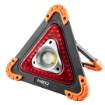 Battery lamp + warning triangle 2 in 1