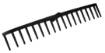 Hay rake, black