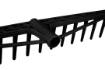 Hay rake, black