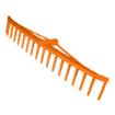 Reinforced hay rake, plastic