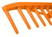 Reinforced hay rake, plastic