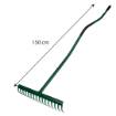 Rake 16 tines, rubberised metal handle ergonomic