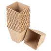 Peat seed pots: 8 x 8 x 7.8 cm, 18 pieces