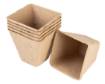 Peat seed pots: 8 x 8 x 7.8 cm, 18 pieces