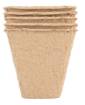 Peat seed pots: 8 x 8 x 7.8 cm, 18 pieces