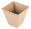 Peat seed pots: 8 x 8 x 7.8 cm, 18 pieces