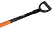 Hardened spade, metal handle, straight