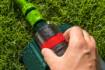 Oscilating sprinkler, coverage up to 15 x 19 m, 18 rubber nozzles, needle plug for nozzle cleaning