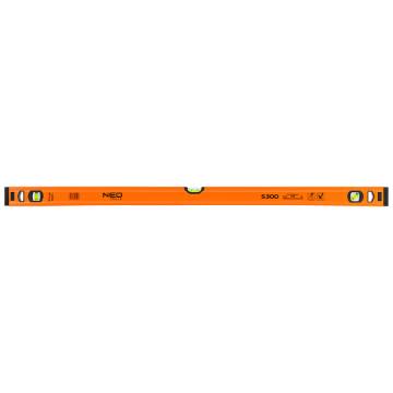 Aluminium spirit level S 300, 3 vials, 100 cm