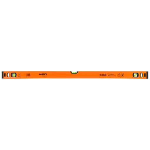 Aluminium spirit level S 300, 3 vials, 100 cm