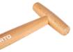 Sow dibbler with wooden handle