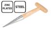 Sow dibbler with wooden handle