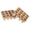 Small peat seed pots (3x4 holes) 16 x 12 x 4.5 cm, 5 pcs