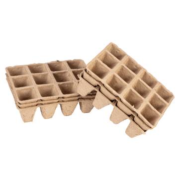 Small peat seed pots (3x4 holes) 16 x 12 x 4.5 cm, 5 pcs