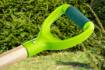 Digging fork, 4 teeth, wooden handle, plastic grip