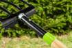 Digging fork, 4 teeth, wooden handle, plastic grip