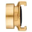 Brass quick coupler with female thread 1 1/4"