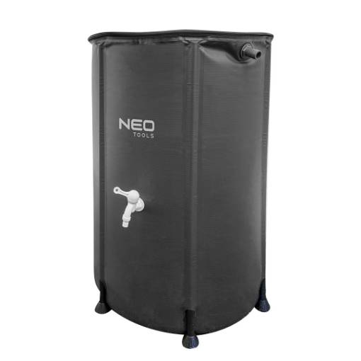 Collapsible rainwater storage container, 250 L, PVC