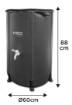 Collapsible rainwater storage container, 250 L, PVC