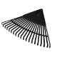 Large leaf rake, black