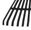 Large leaf rake, black
