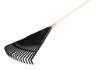 Large leaf rake, black