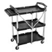 Folding service trolley 75 kg with tool organizer