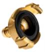 Brass quick coupler for hose, 1/2"