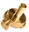 Brass quick coupler for hose, 1/2"