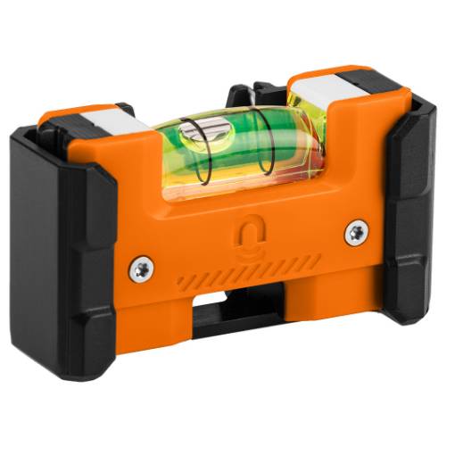 Pocket spirit level with belt clip