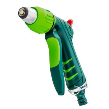 Adjustable front pull lever nozzle