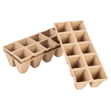 Small peat seed pots(2x5 holes) 22 x 8.5 x 5.5 cm, 10 pcs