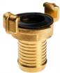 Brass quick coupler for hose, 1"