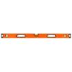 Aluminum spirit level with handle, 3 vials, magnet, milled measuring surfaces, 100 cm