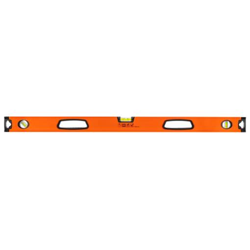 Aluminum spirit level with handle, 3 vials, magnet, milled measuring surfaces, 100 cm