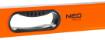 Aluminum spirit level with handle, 3 vials, magnet, milled measuring surfaces, 100 cm