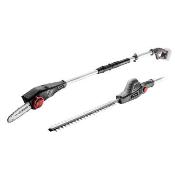 Garden device on an extension arm 2in1 - Energy+ chain saw and hedge trimmer 18V, without battery