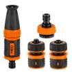 Set 1/2" with straight nozzle, connectors and tap connection
