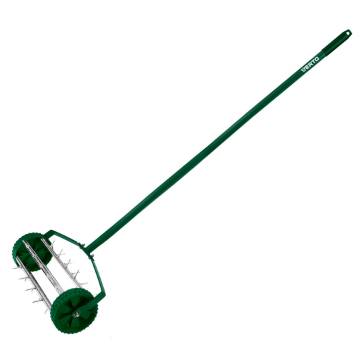 Hand aerator, lawn roller scarifier 27 spikes, diameter 15 cm