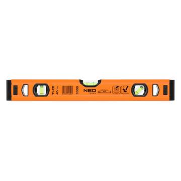 Aluminium spirit level S 300, 3 vials, 40 cm