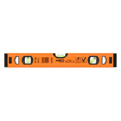 Aluminium spirit level S 300, 3 vials, 40 cm