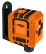 Cross line laser 30 m, with case and magnetic holder, green